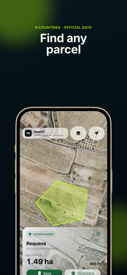 Boundara localizando una parcela catastral en Requena